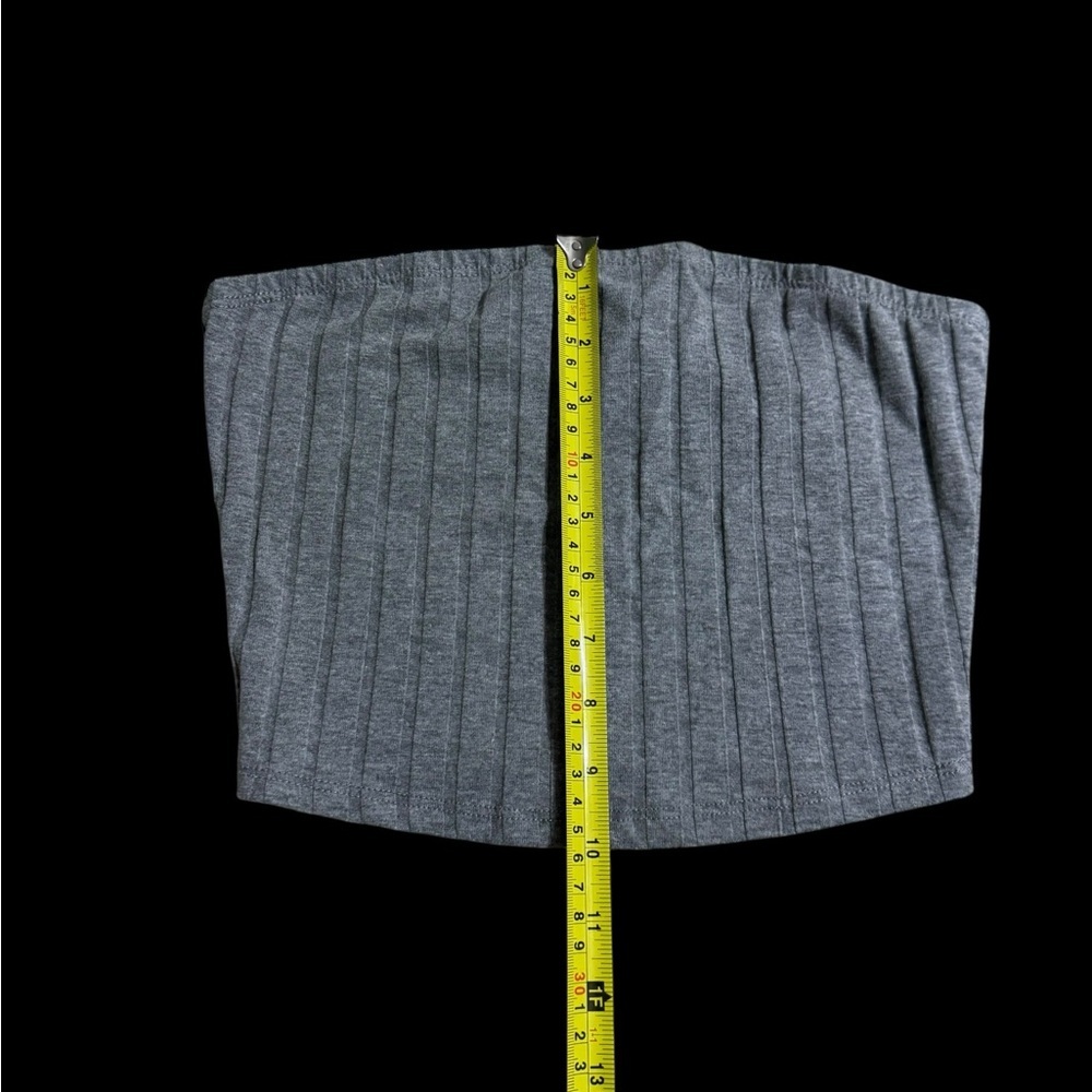 Bozzolo Charcoal Ribbed Top - Picture 7 of 7